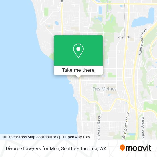 Divorce Lawyers for Men map