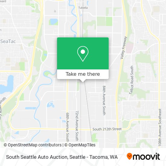 South Seattle Auto Auction map