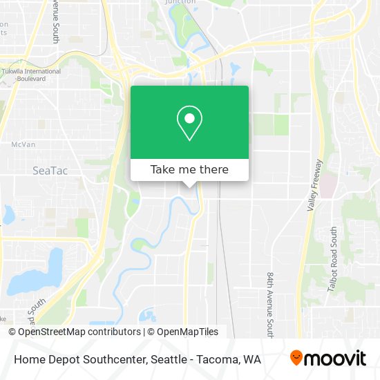 Mapa de Home Depot Southcenter