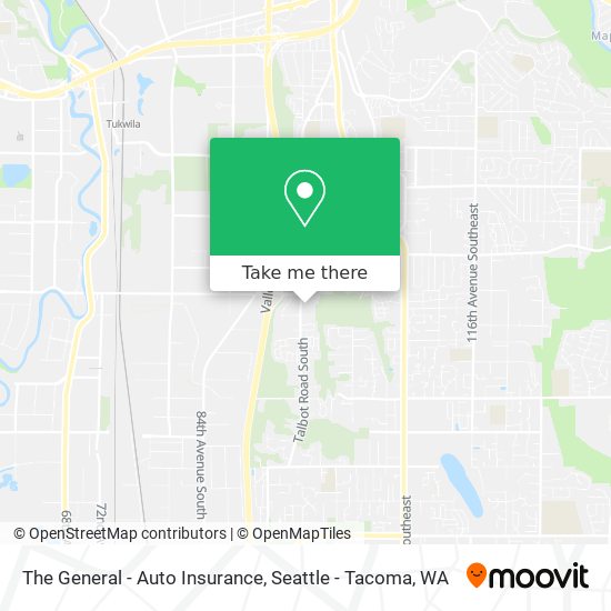 Mapa de The General - Auto Insurance