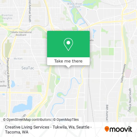 Creative Living Services - Tukwila, Wa map