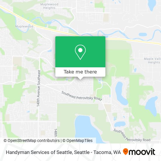Handyman Services of Seattle map