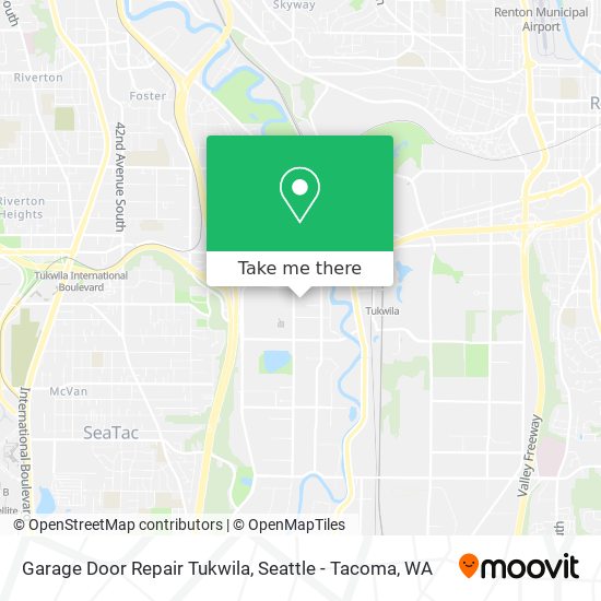 Garage Door Repair Tukwila map