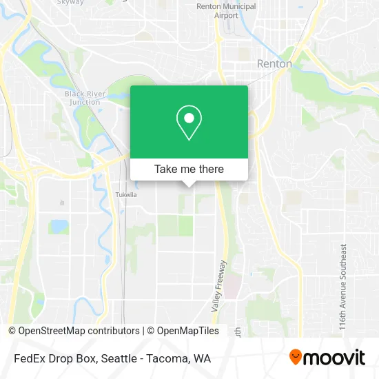 FedEx Drop Box map