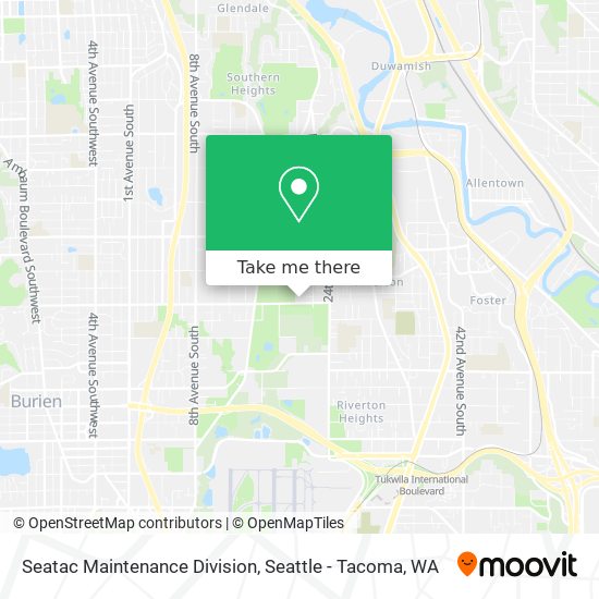 Mapa de Seatac Maintenance Division