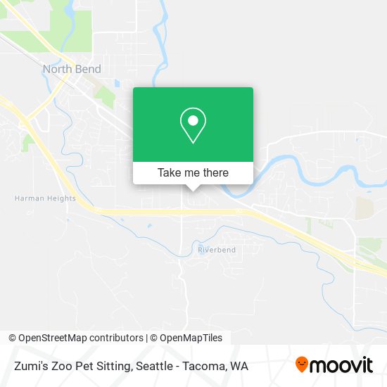 Zumi's Zoo Pet Sitting map