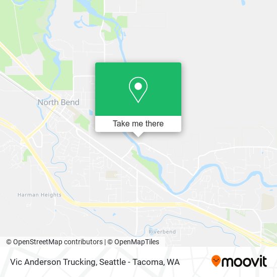 Vic Anderson Trucking map