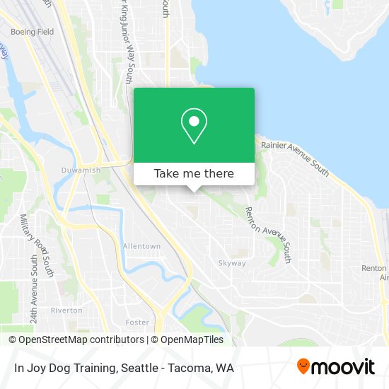 In Joy Dog Training map