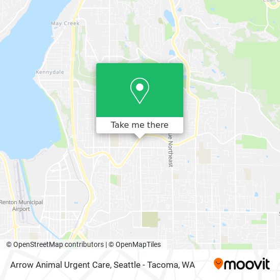 Arrow Animal Urgent Care map