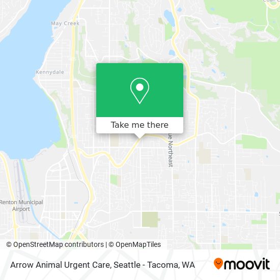 Mapa de Arrow Animal Urgent Care