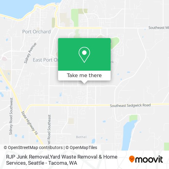 RJP Junk Removal,Yard Waste Removal & Home Services map