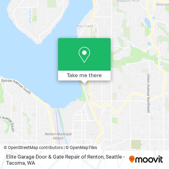 Elite Garage Door & Gate Repair of Renton map