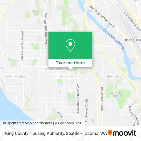 Mapa de King County Housing Authority