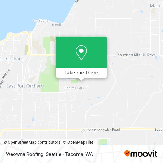 Weowna Roofing map