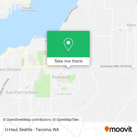 U-Haul map