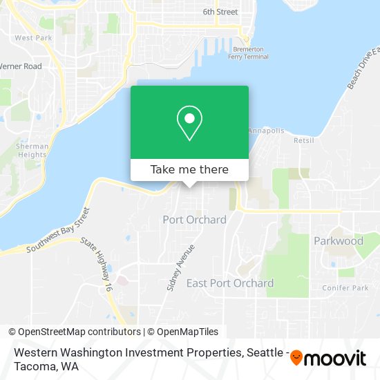 Mapa de Western Washington Investment Properties