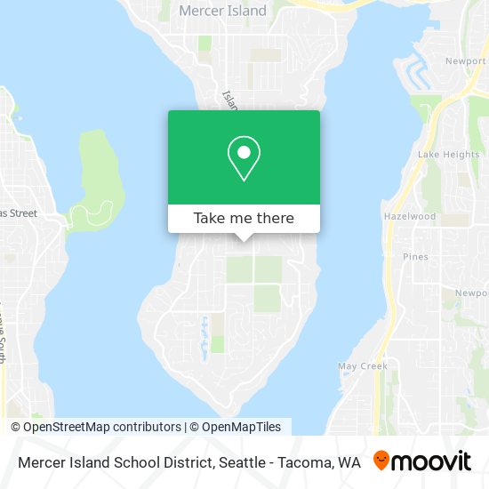 Mapa de Mercer Island School District