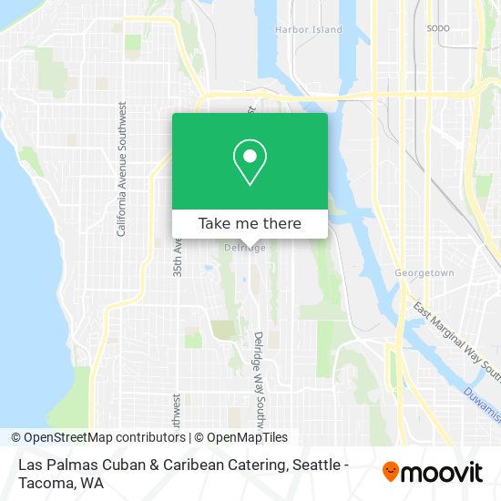 Las Palmas Cuban & Caribean Catering map