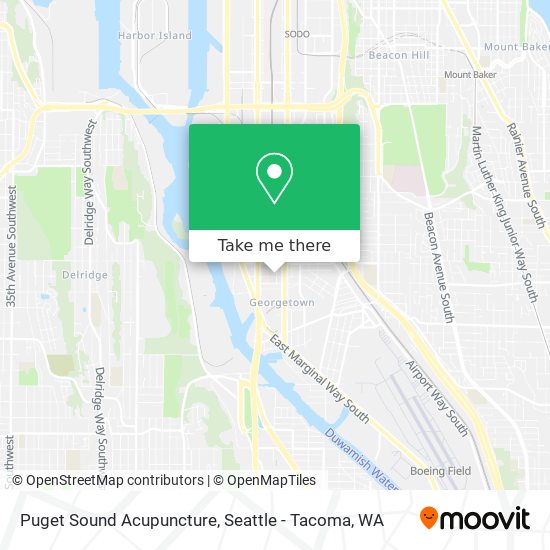 Puget Sound Acupuncture map