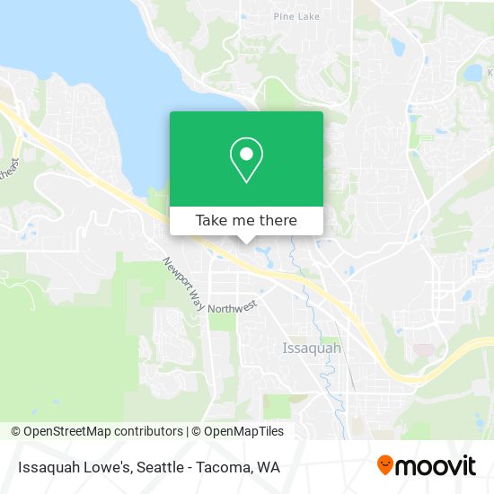 Issaquah Lowe's map
