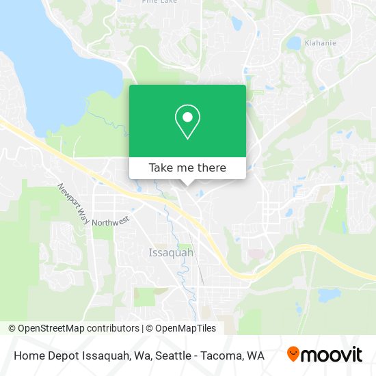 Mapa de Home Depot Issaquah, Wa