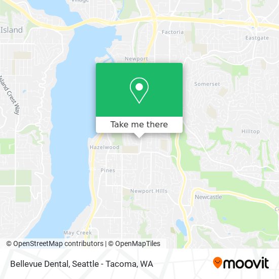 Mapa de Bellevue Dental