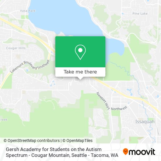 Mapa de Gersh Academy for Students on the Autism Spectrum - Cougar Mountain