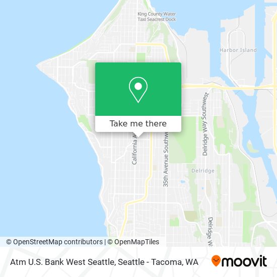 Mapa de Atm U.S. Bank West Seattle