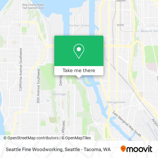 Seattle Fine Woodworking map