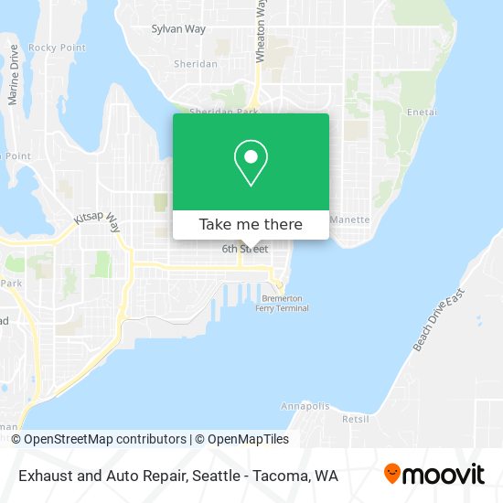 Exhaust and Auto Repair map