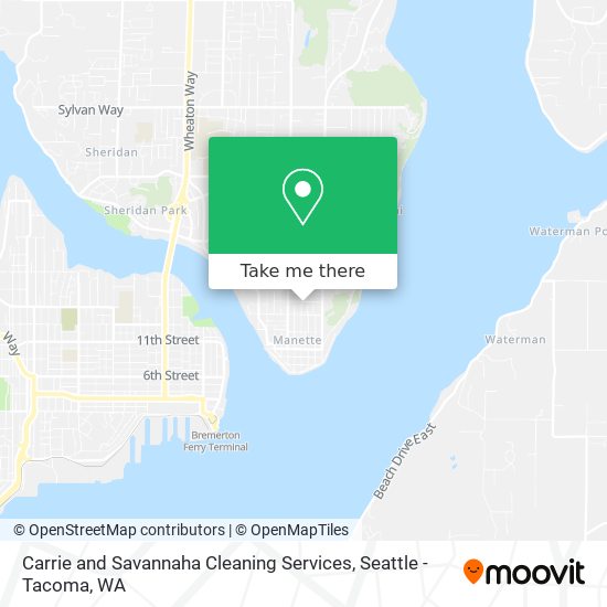 Carrie and Savannaha Cleaning Services map