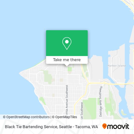 Mapa de Black Tie Bartending Service