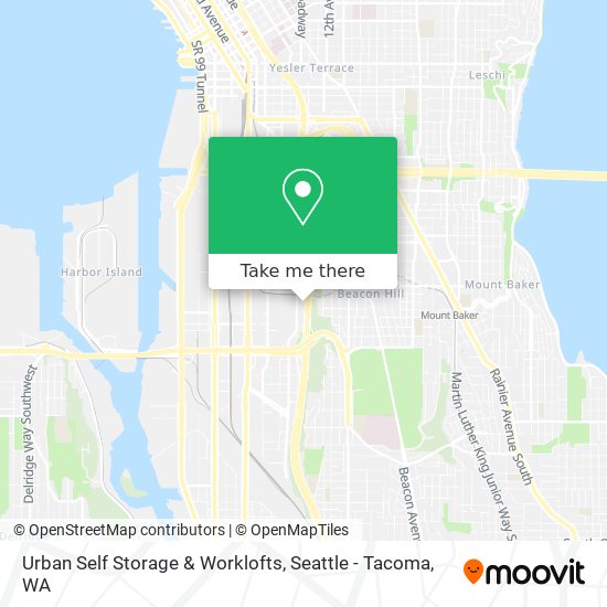 Mapa de Urban Self Storage & Worklofts