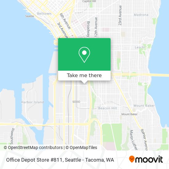 Mapa de Office Depot Store #811