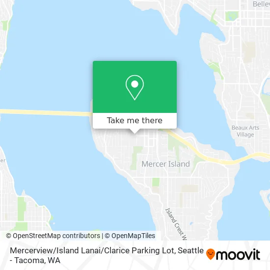 Mercerview / Island Lanai / Clarice Parking Lot map
