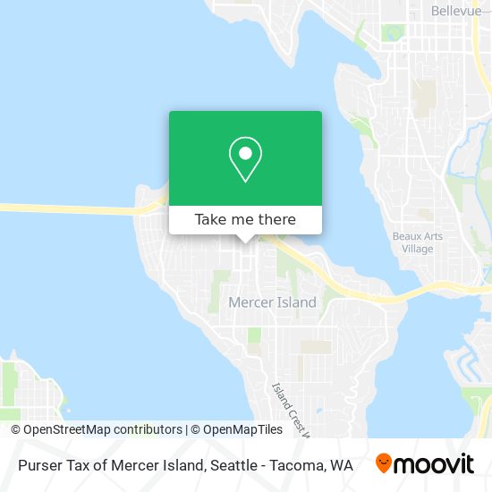 Purser Tax of Mercer Island map