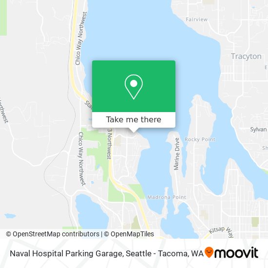 Naval Hospital Parking Garage map