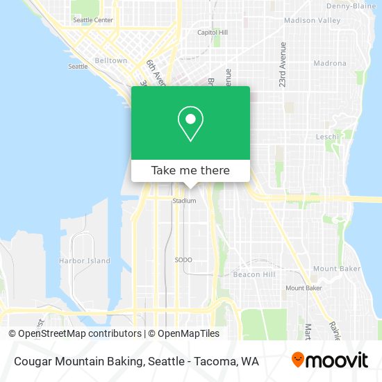 Mapa de Cougar Mountain Baking