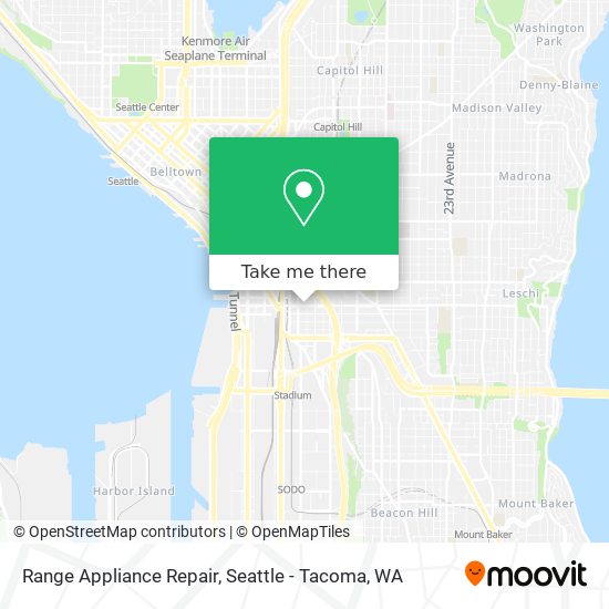 Mapa de Range Appliance Repair