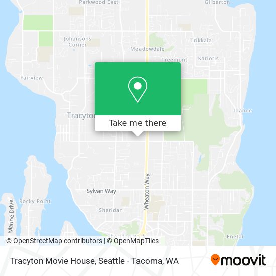 Mapa de Tracyton Movie House