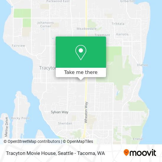 Tracyton Movie House map