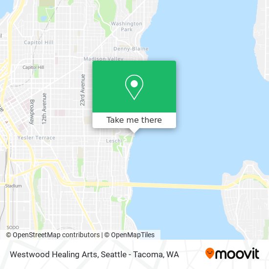 Westwood Healing Arts map