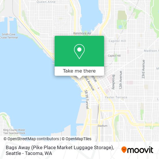 Mapa de Bags Away (Pike Place Market Luggage Storage)