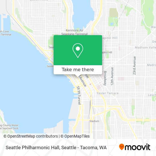 Mapa de Seattle Philharmonic Hall