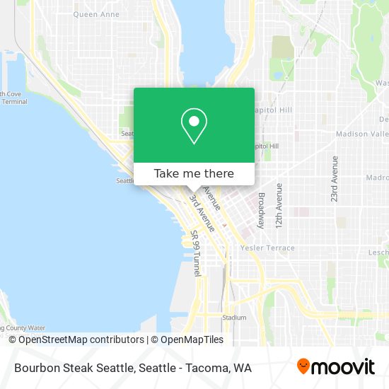 Bourbon Steak Seattle map