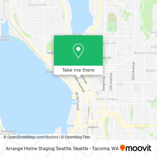 Arrange Home Staging Seattle map