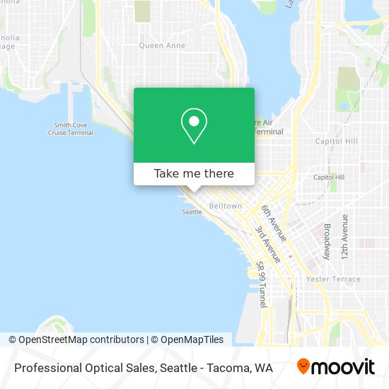 Professional Optical Sales map