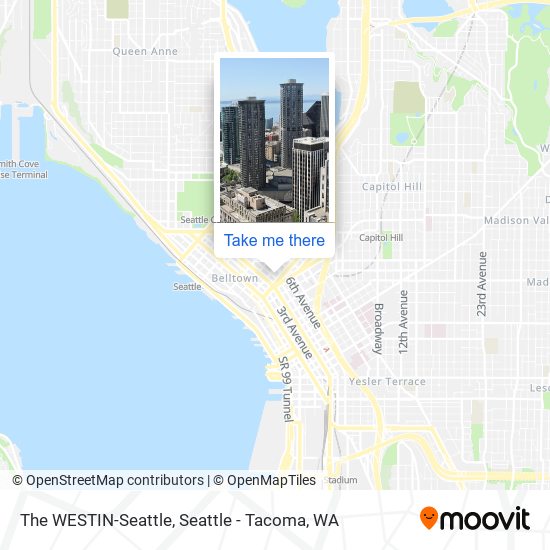 The WESTIN-Seattle map