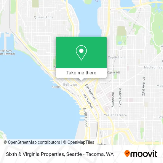 Mapa de Sixth & Virginia Properties