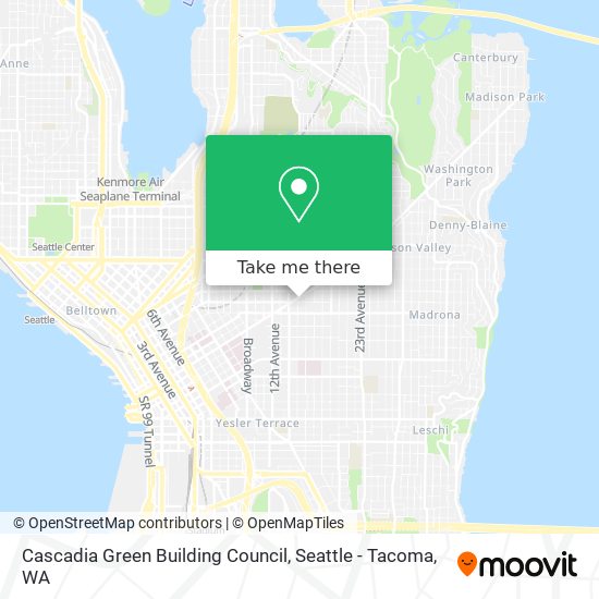 Mapa de Cascadia Green Building Council